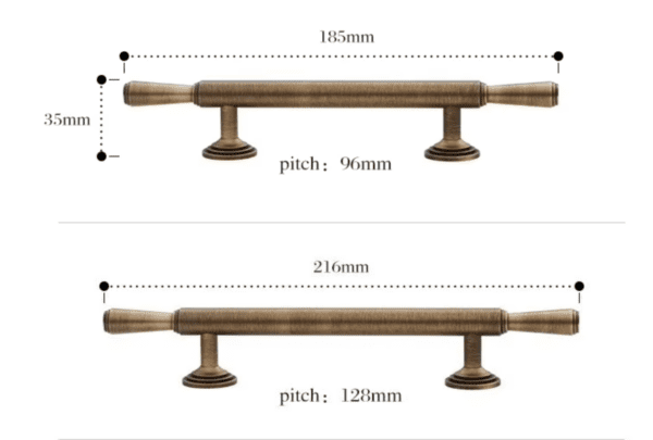 Luca Antique Brass cabinets